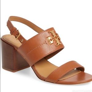 Tory Burch Tan Everly Sandal Heel